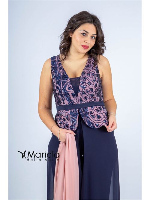 con baschina paiette PAOLA FORTI | PF101/22BLU
